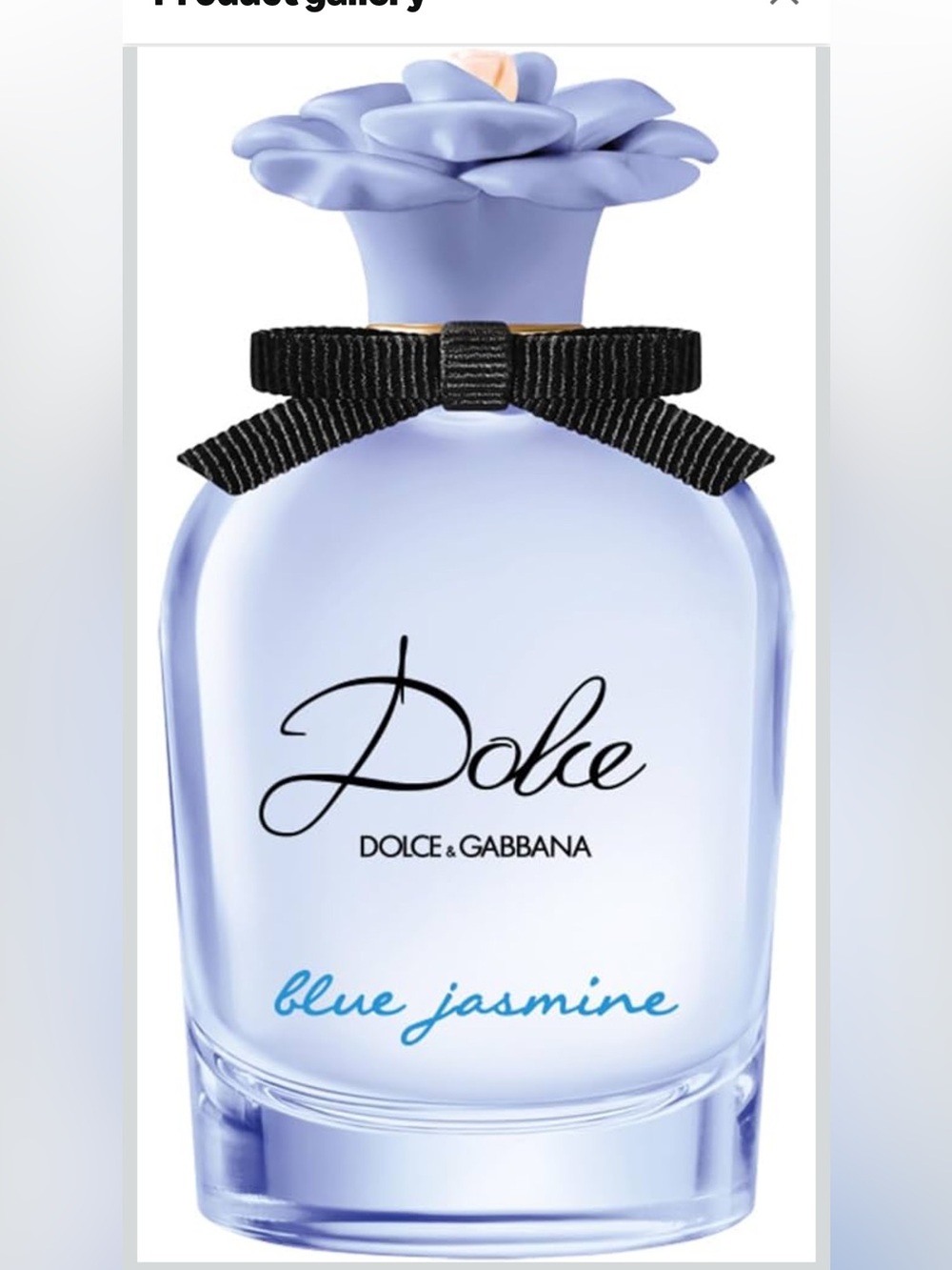 Dolce & Gabbana Light Blue-Lavender Bottle with Black Bow
